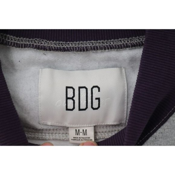 NWT Urban Outfitters sweatshirt Womens Medium Mock Neck Pullover Gray oversized - Picture 6 of 13